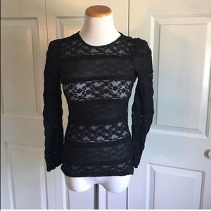 ZARA Black Lace Top
